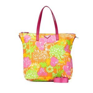 PRADA Pink Leather  Shoulder Bag
